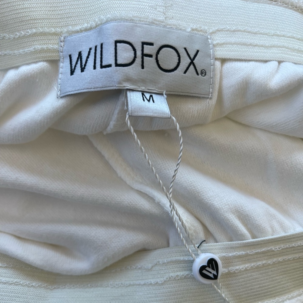 Wildfox Candy Stripe Miami Women’s Shorts Terry Cotton Vanilla Size Medium - Picture 4 of 10